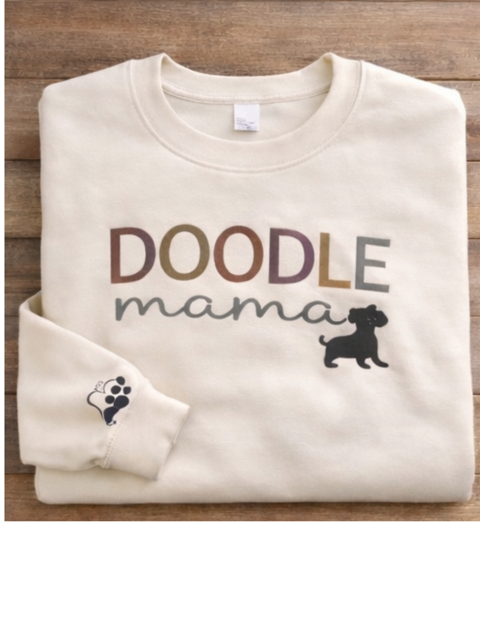 Doodle Dog Mama Applique Shirt with Personalization