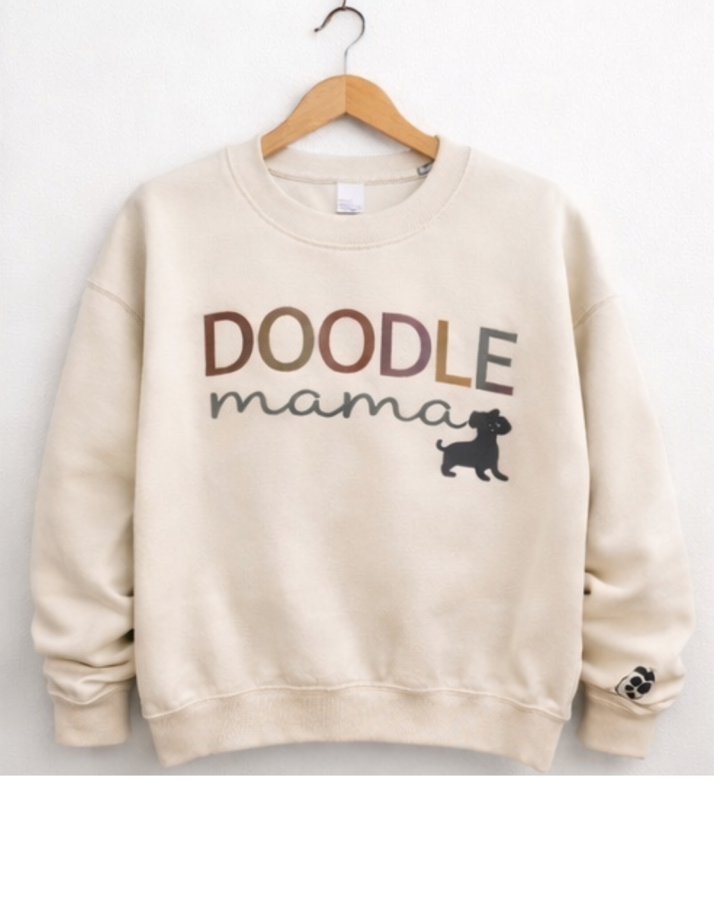 Doodle Dog Mama Applique Shirt with Personalization